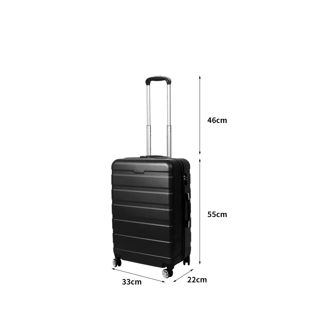 20" Carry On Luggage Case - Black