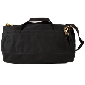 Archival Waxed Twill Duffel - Black