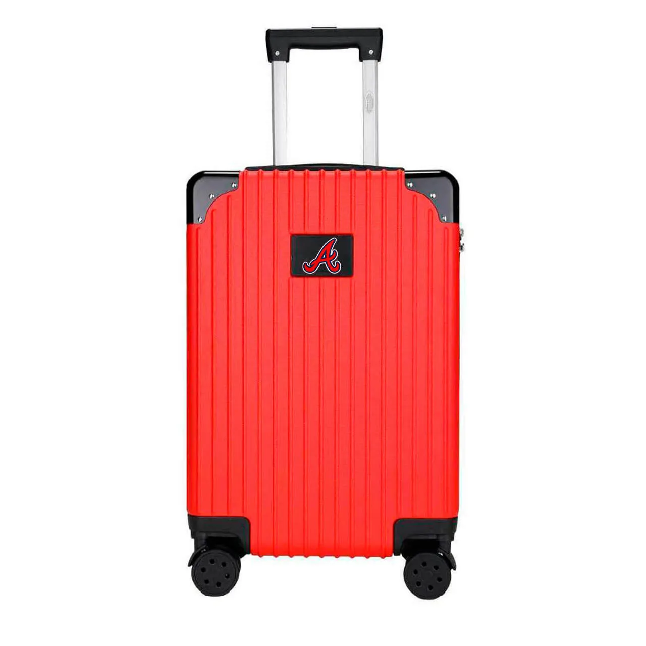 Atlanta Braves Premium 2-Toned 21" Carry-On Hardcase in RED