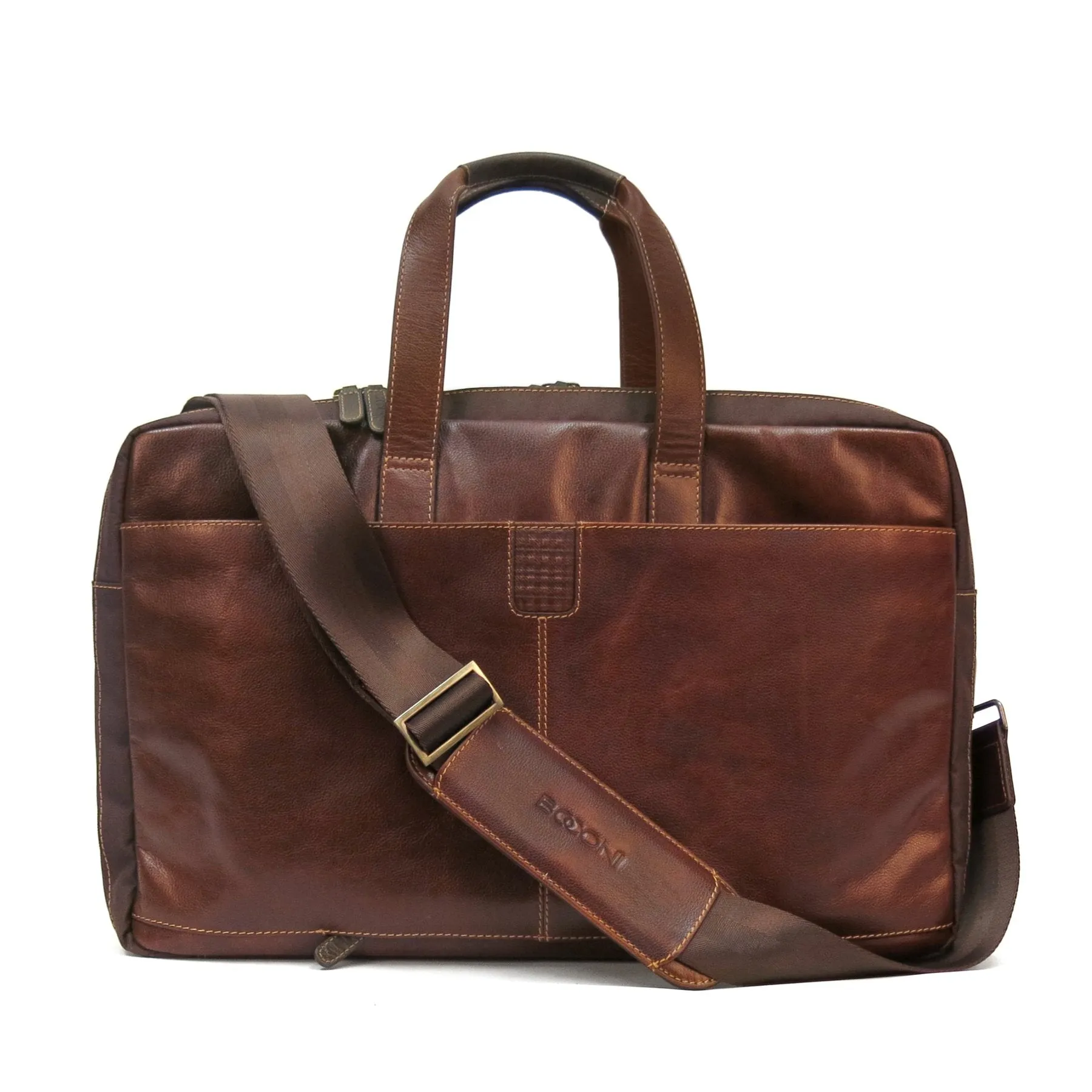 Boconi Garth Hold All Traveler Bag Brown