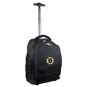 Boston Bruins Premium Wheeled Backpack in Black