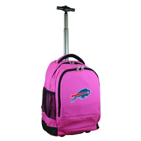 Buffalo Bills Premium Wheeled Backpack in Pink