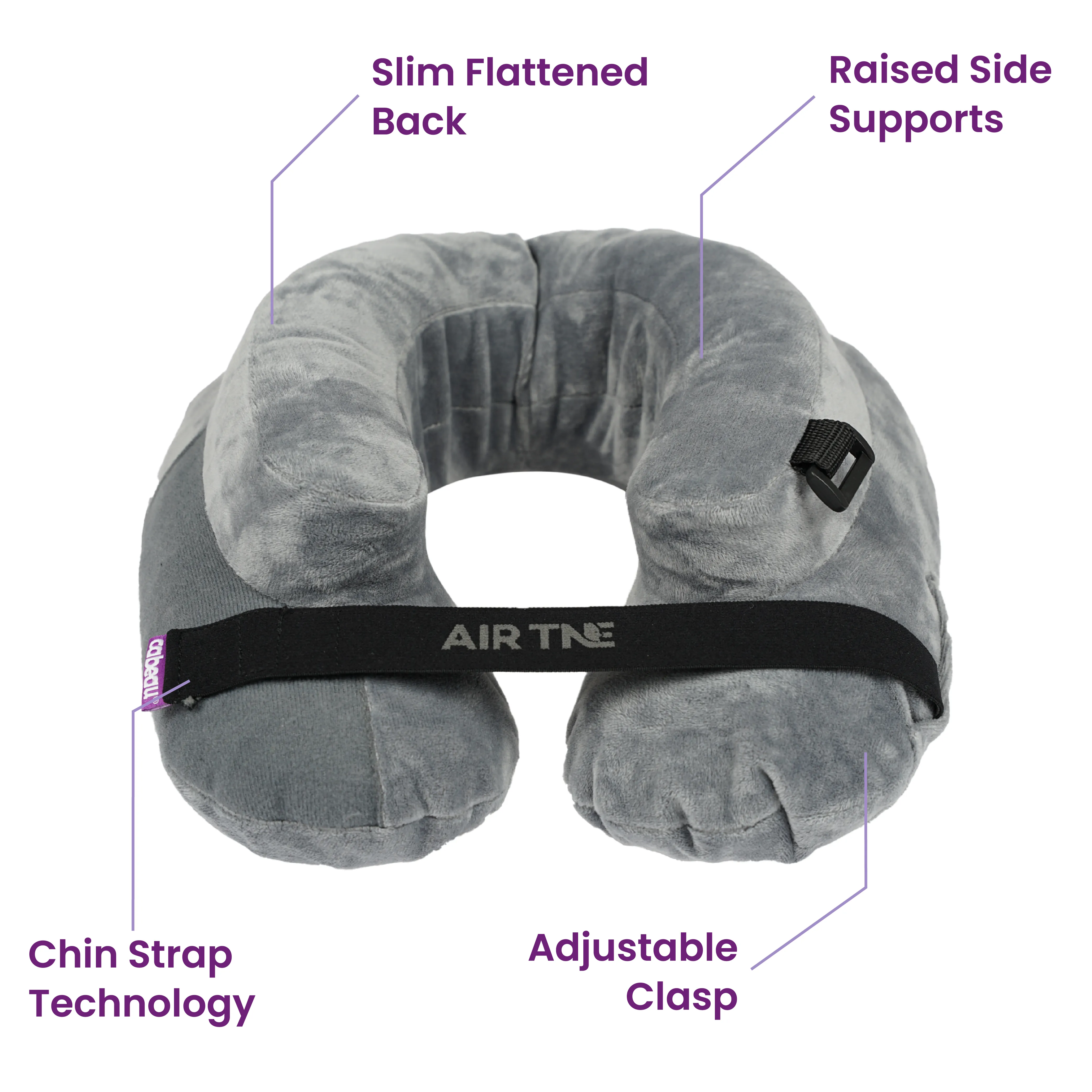 Cabeau AirTNE Inflatable Travel Neck Pillow, Lightweight, One Size, Multiple Colors