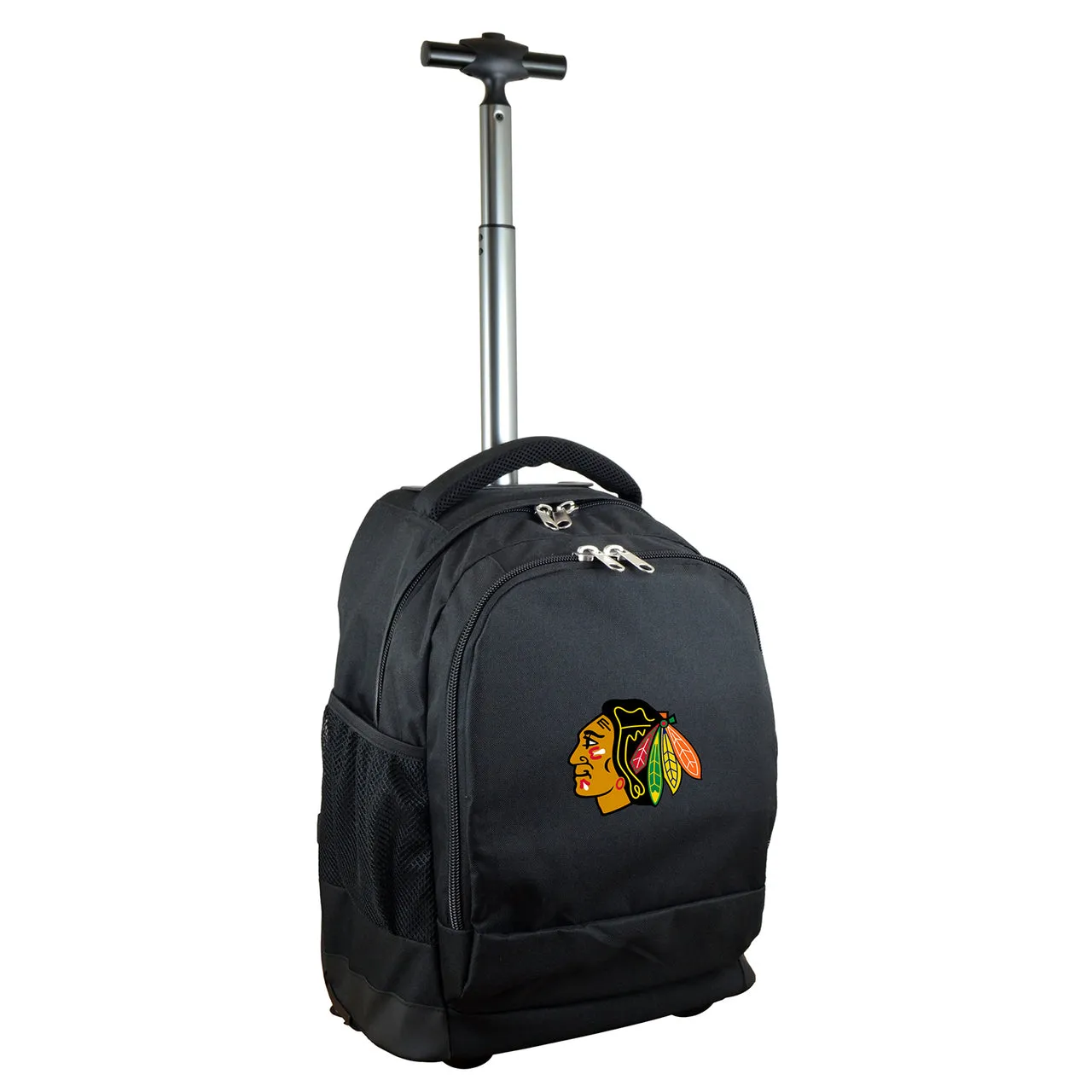 Chicago Blackhawks Premium Wheeled Backpack in Black