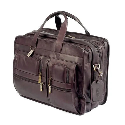 Claire Chase Jumbo Executive Laptop Briefcase Assorted Colors