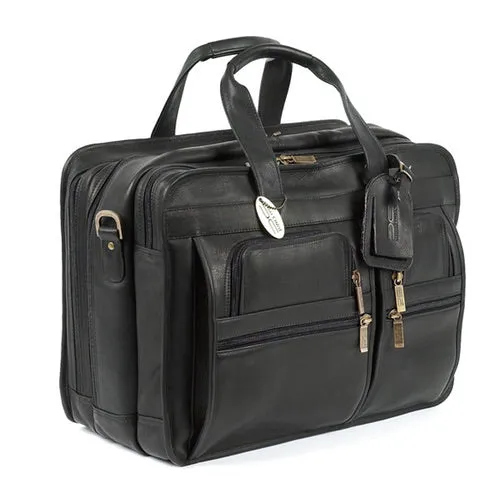 Claire Chase Jumbo Executive Laptop Briefcase Assorted Colors