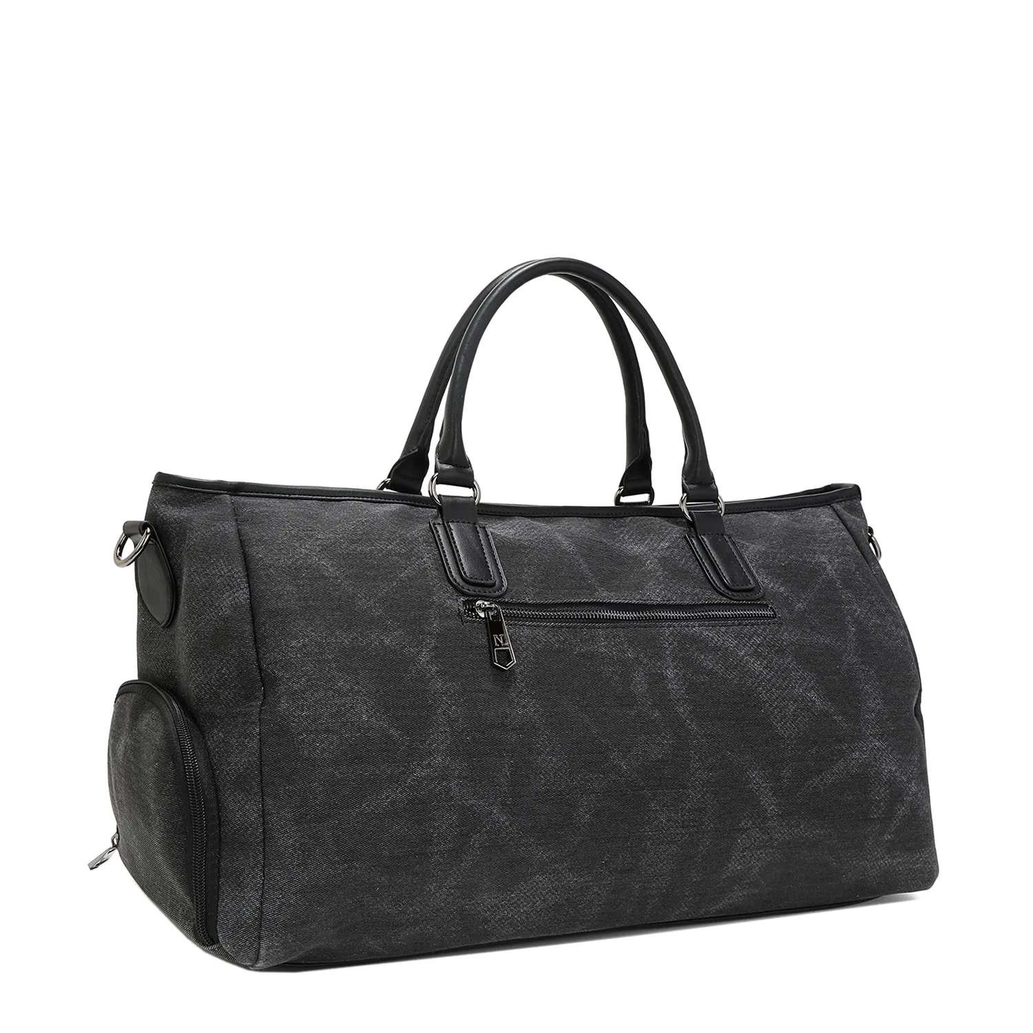 DENIM PATCH DUFFEL