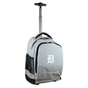 Detroit Tigers Premium Wheeled Backpack in Grey