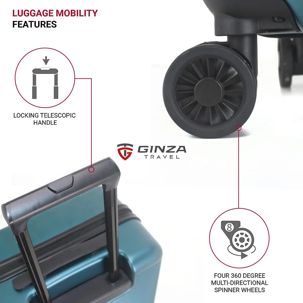 Ginza Travel Hardside Trolley Spinner Luggage 28" Large