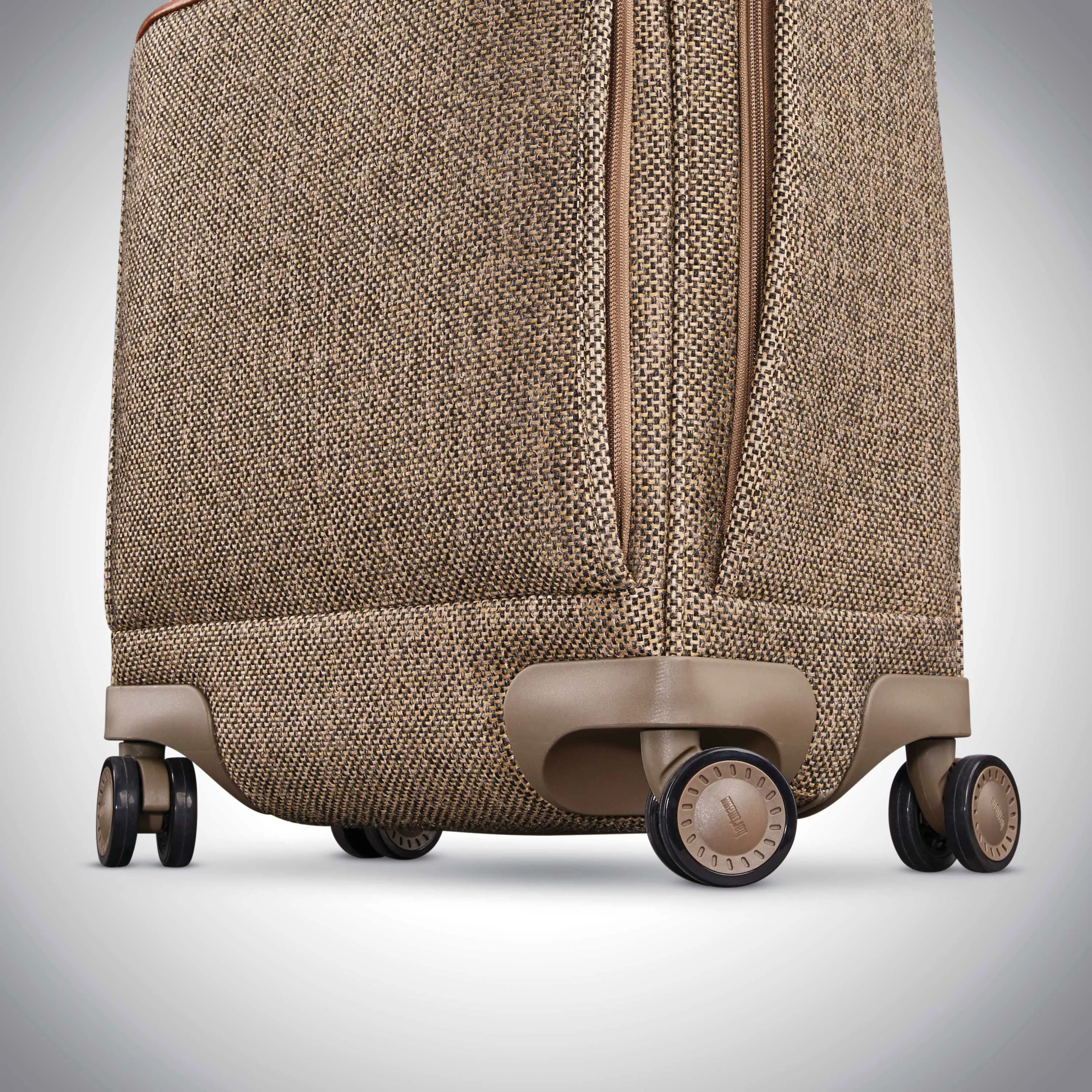 Hartmann Tweed Legend 17" Underseat Carry On Spinner Natural Tweed