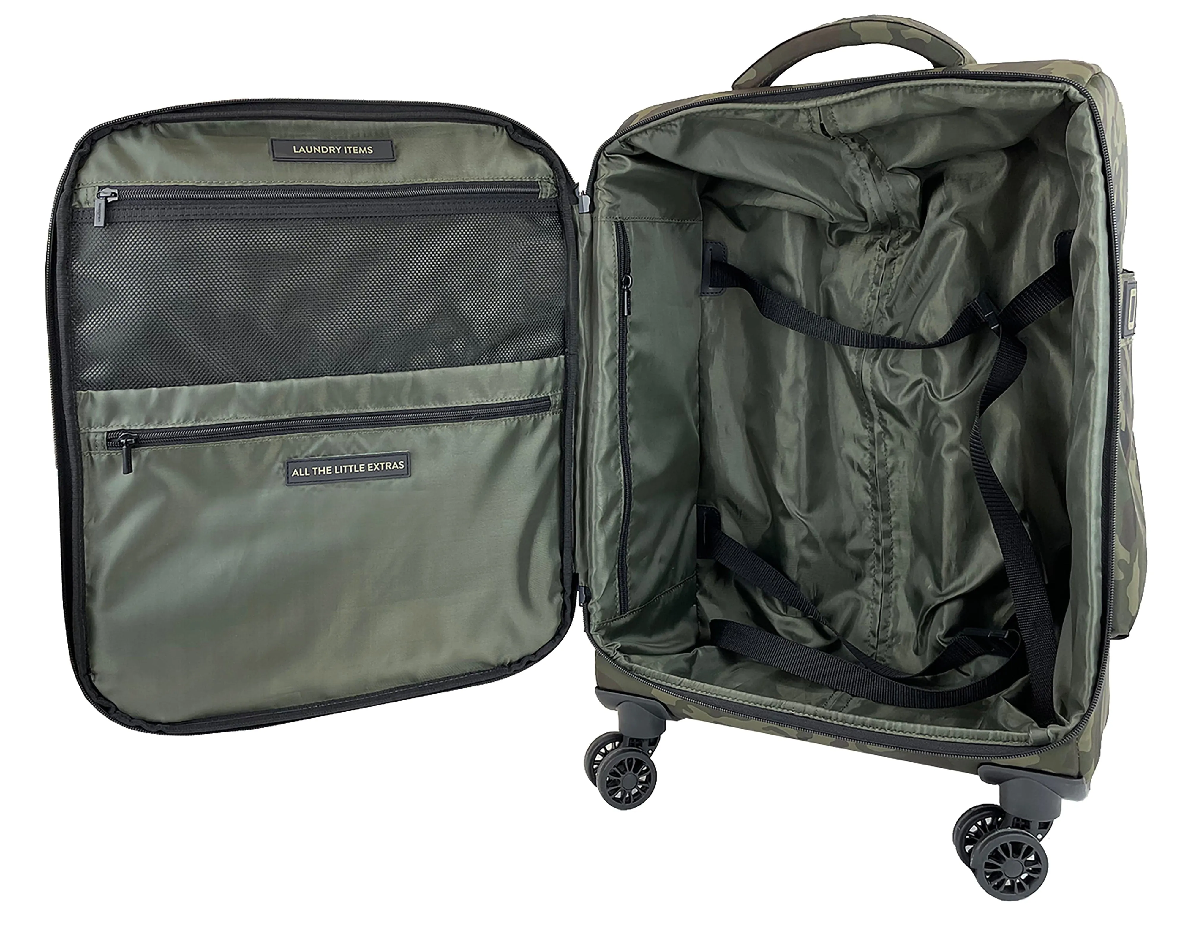 Hedgren Adventurer 24" Sustainable Checked Spinner Olive Camo