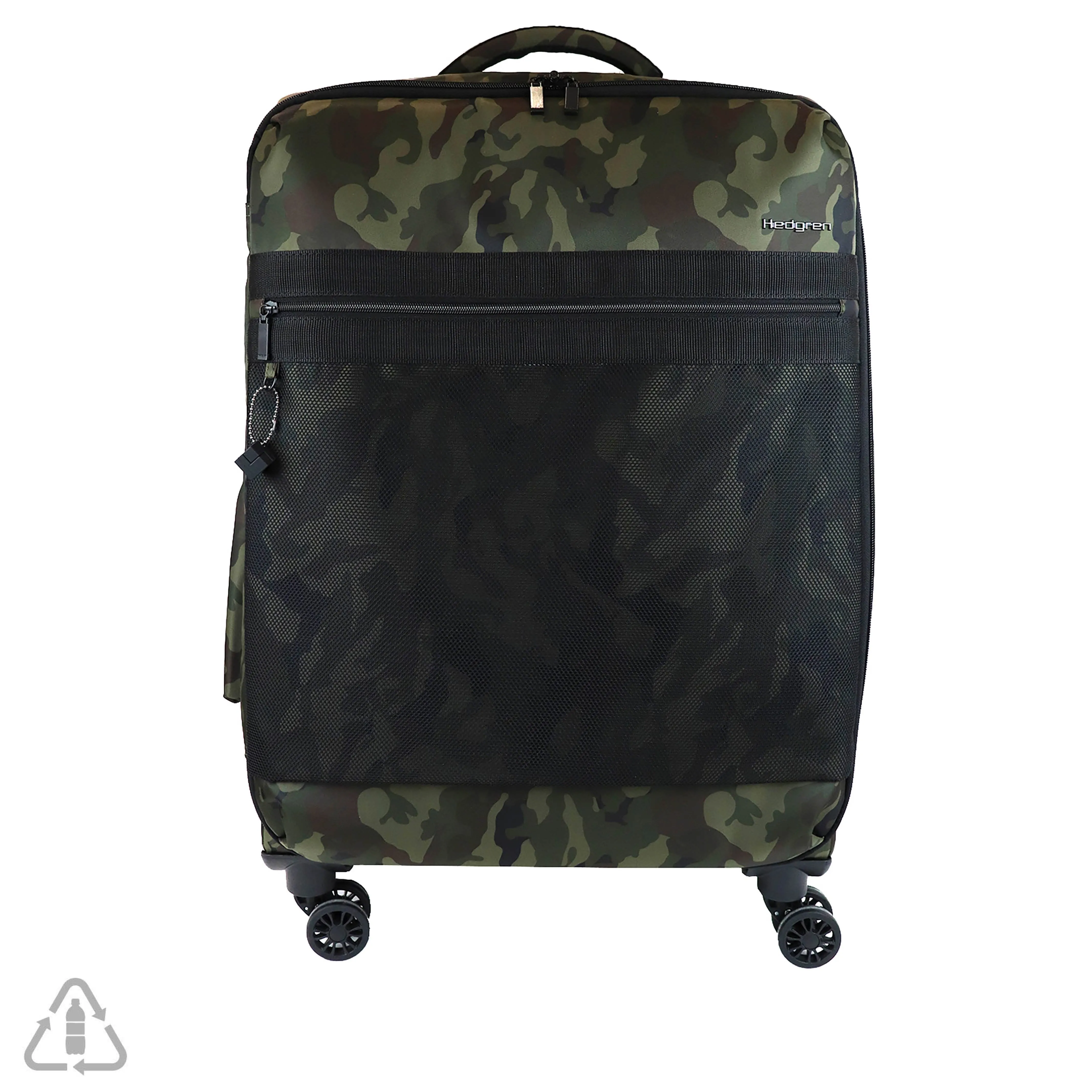 Hedgren Adventurer 24" Sustainable Checked Spinner Olive Camo