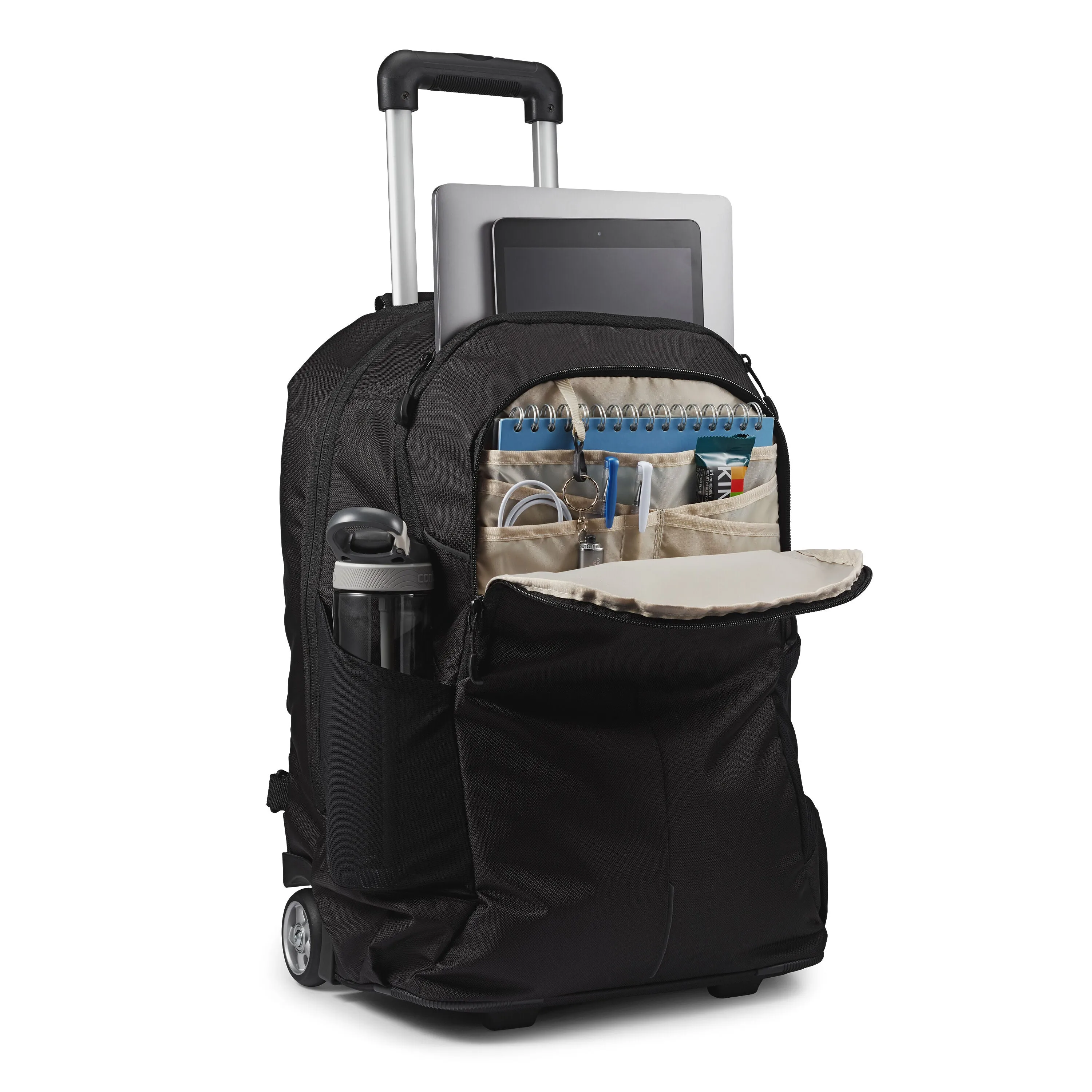 High Sierra Powerglide Pro Wheeled Backpack - Black