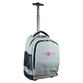 Houston Rockets Premium Wheeled Backpack in Grey