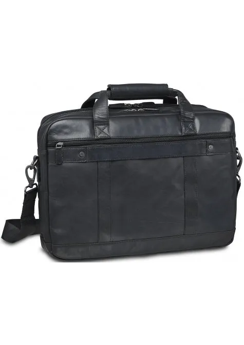 Mancini Buffalo Double Compartment Briefcase for 15.6'' Laptop