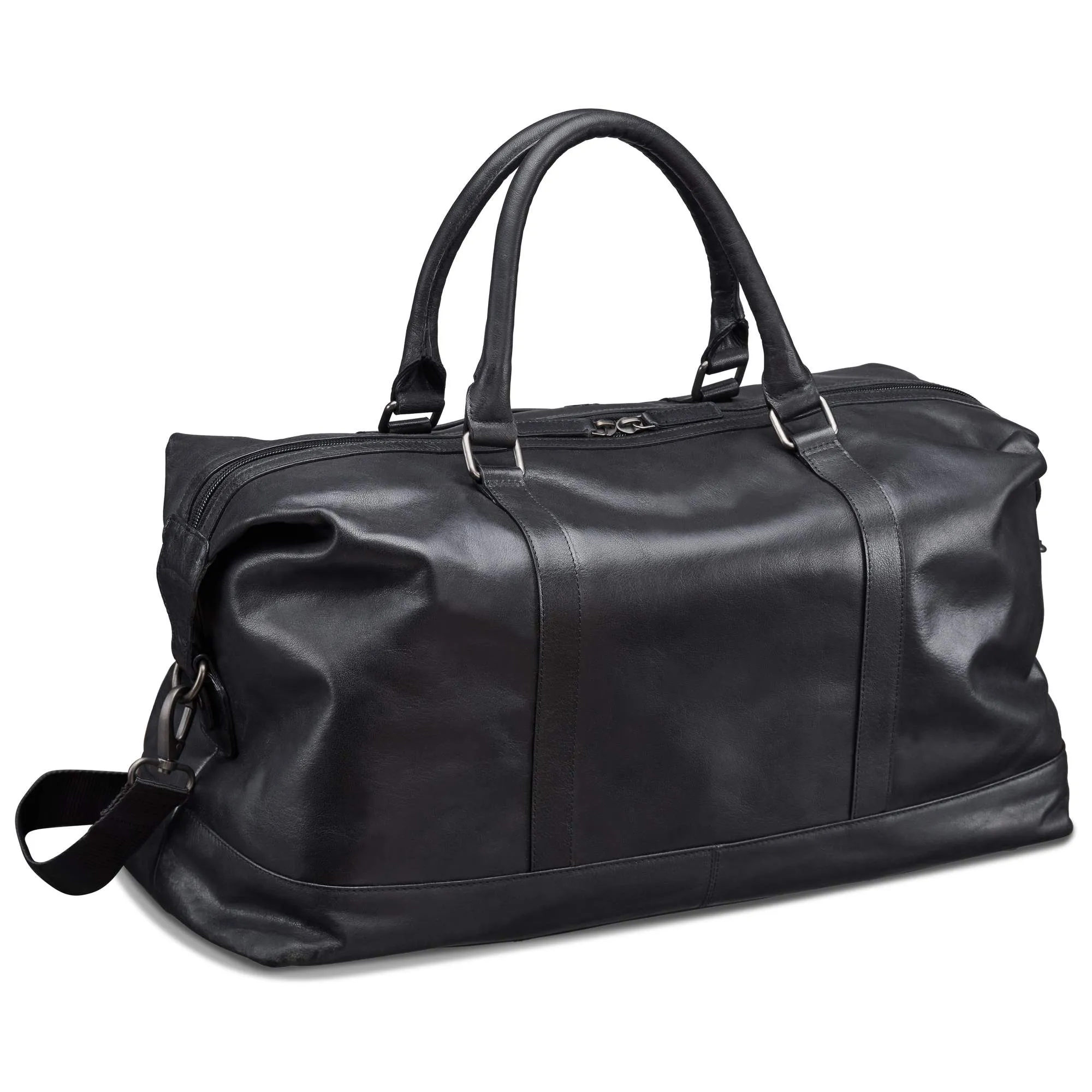 Mancini Buffalo Leather Carry On Duffle