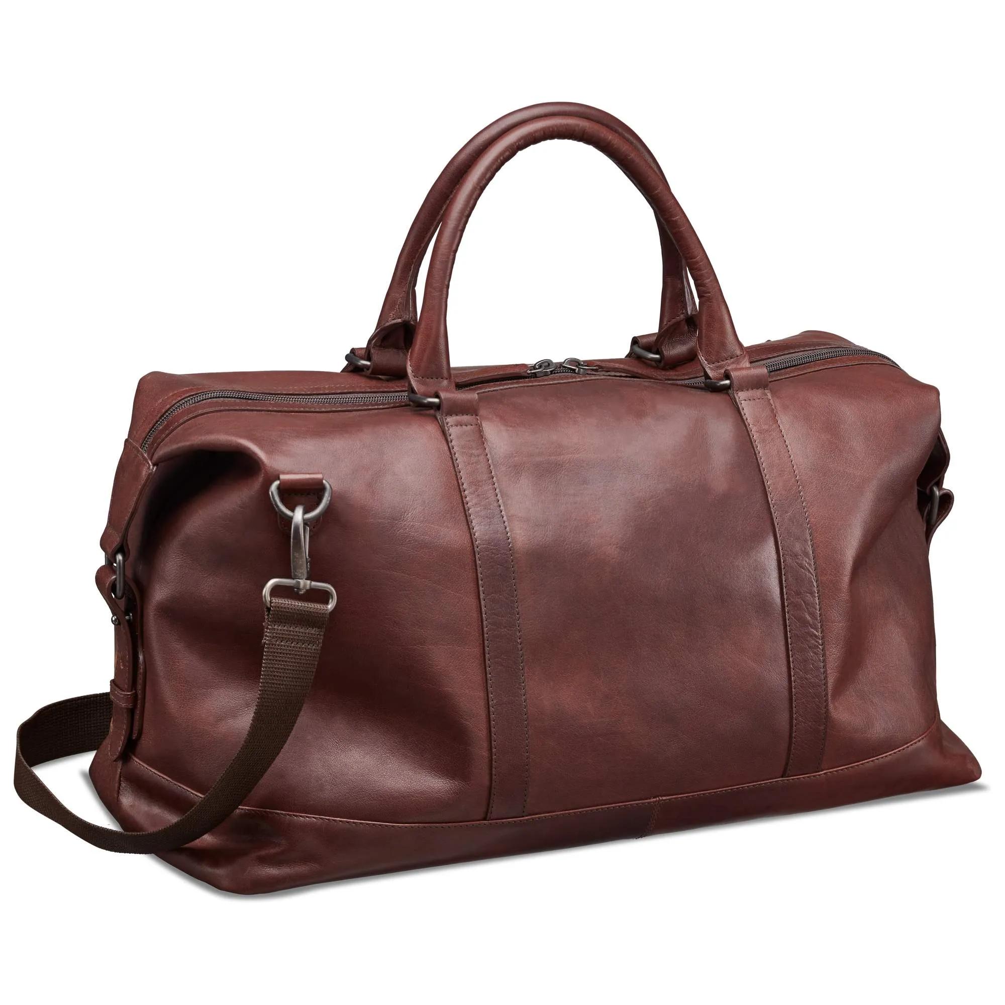 Mancini Buffalo Leather Carry On Duffle