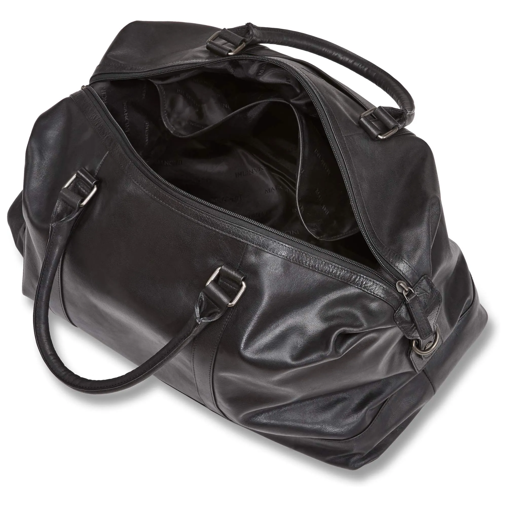 Mancini Buffalo Leather Carry On Duffle