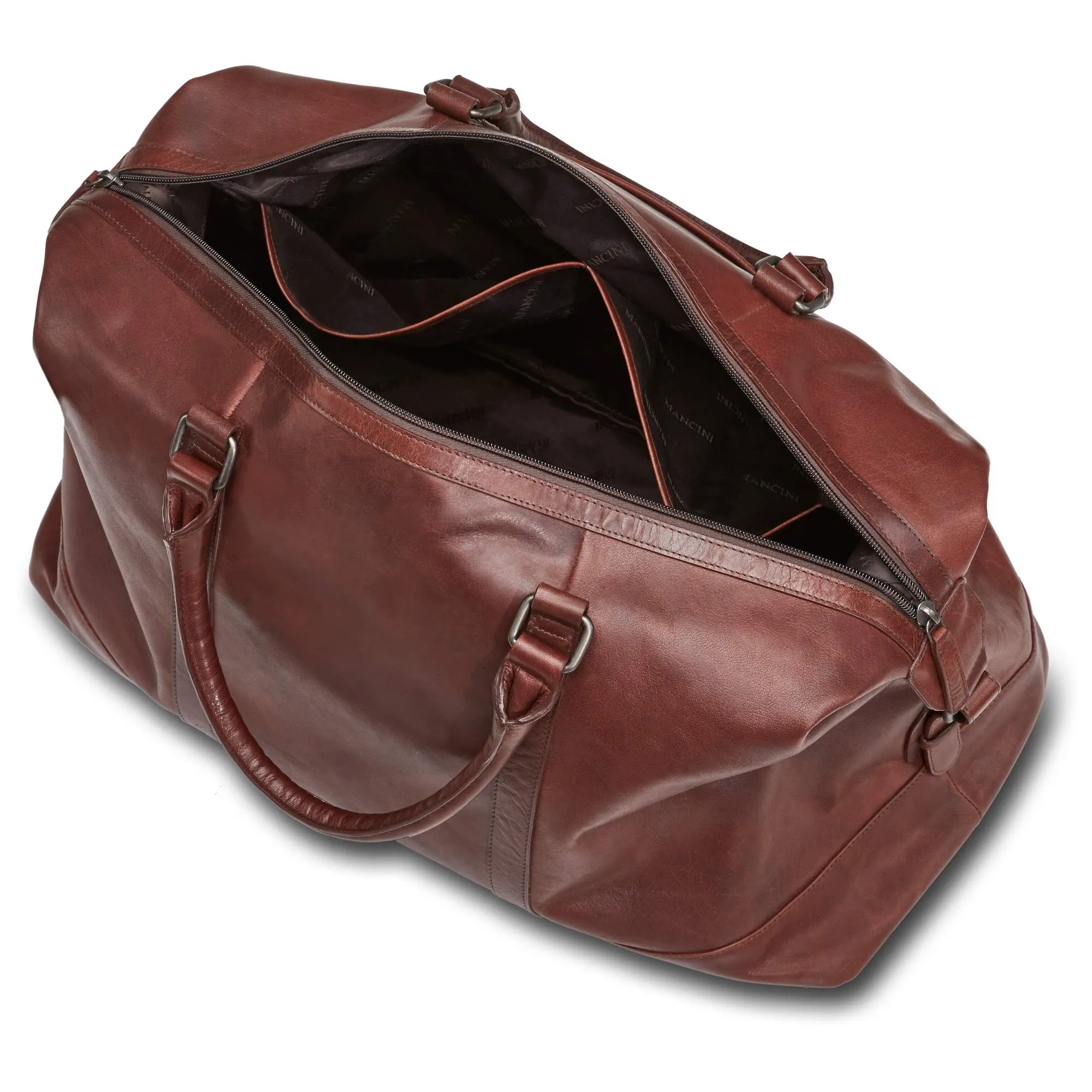 Mancini Buffalo Leather Carry On Duffle