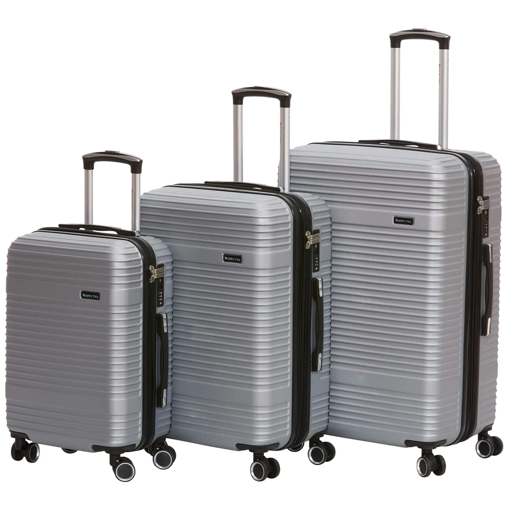 Mancini Perth Collection Lightweight Spinner Luggage Set