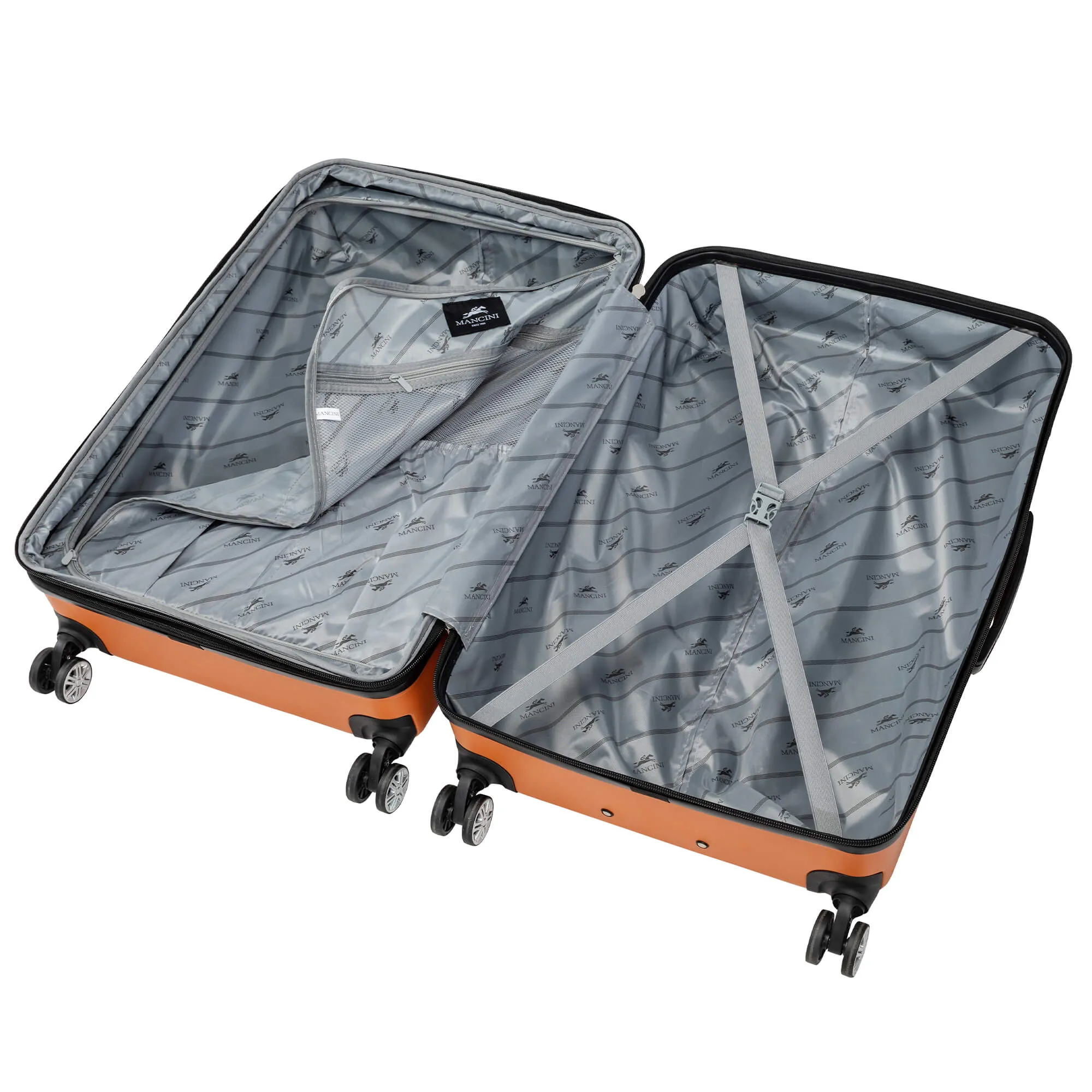 Mancini Sydney Collection Lightweight Spinner Luggage Set