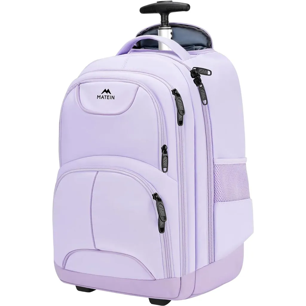 Matein Wheeled Rolling Backpack