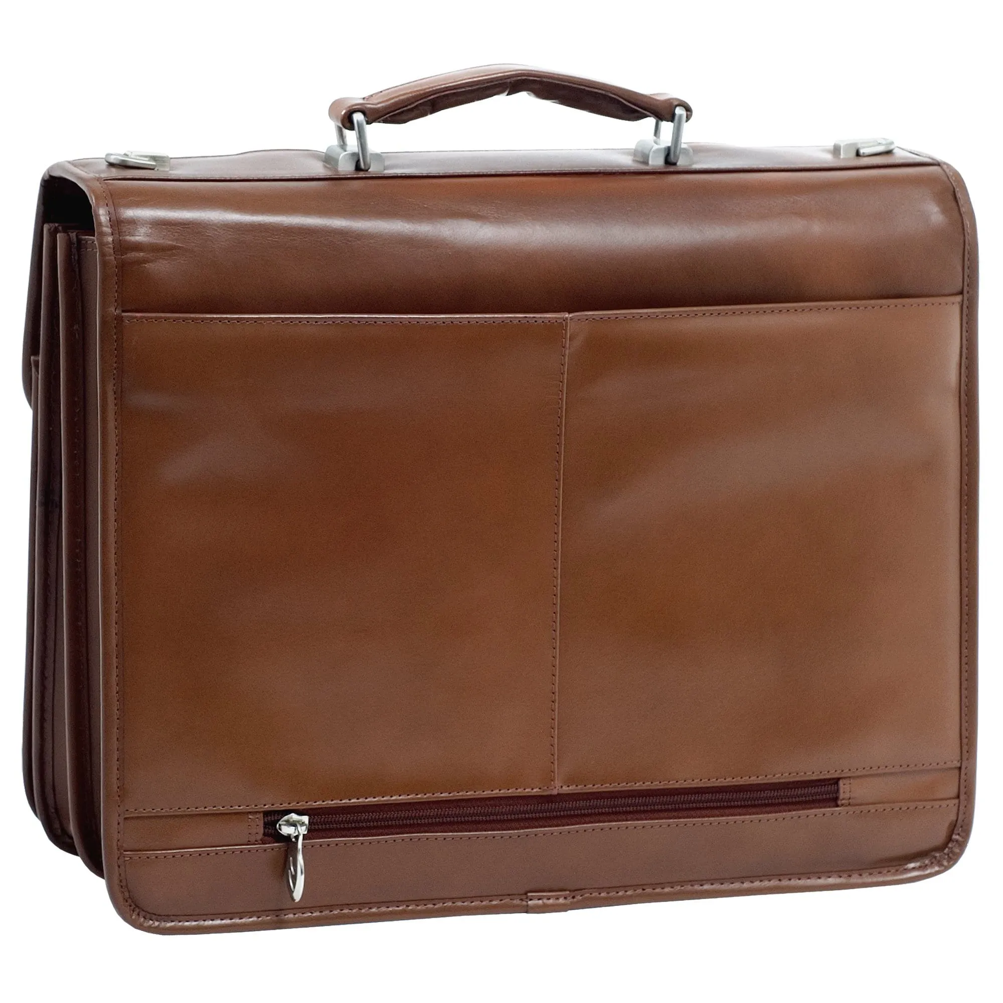 McKlein USA Flournoy Leather Double Compartment Laptop Briefcase Assorted Colors