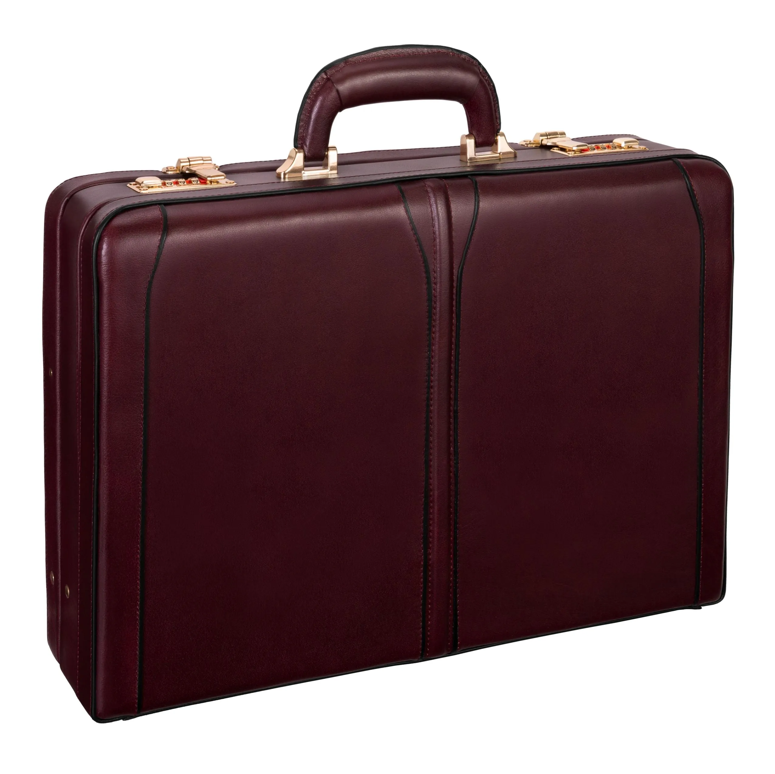 McKlein USA Turner Leather Expandable Attache Case Assorted Colors