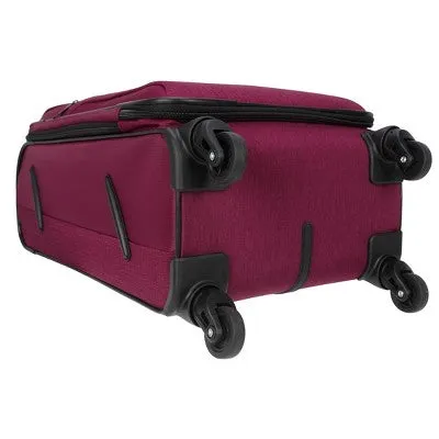 New - Skyline Softside Carry On Spinner Suitcase - Tawny Port