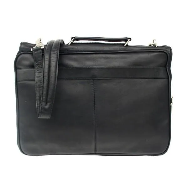 Piel Leather Double Executive Computer Bag Assorted Colors