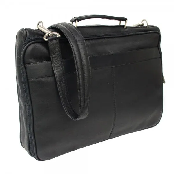 Piel Leather Double Executive Computer Bag Assorted Colors