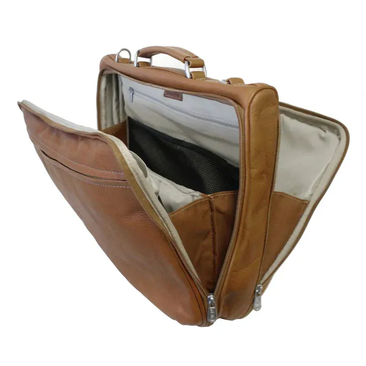 Piel Leather Double Executive Computer Bag Assorted Colors