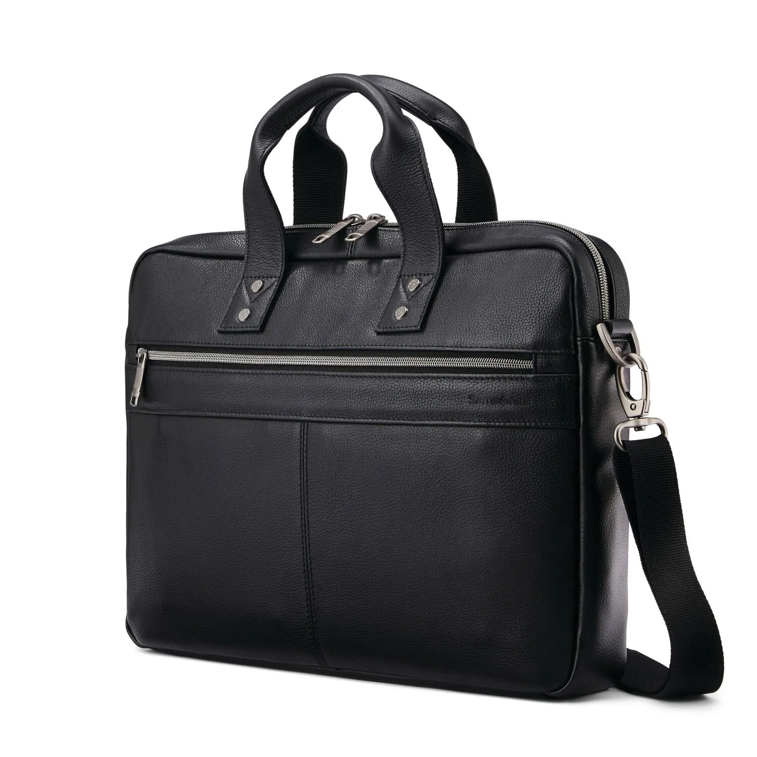 Samsonite Classic Leather Slim Brief Black