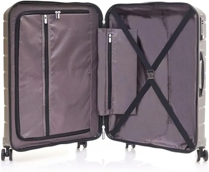 Samsonite Freeform Hardside Expandable Luggage with Spinners, Black, 2PC SET (Carry-on/Large)