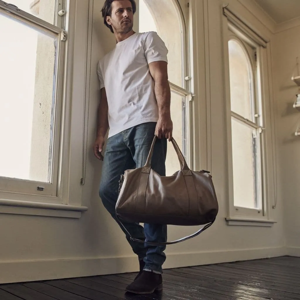 Stitch & Hide Globe Weekender Leather Duffel