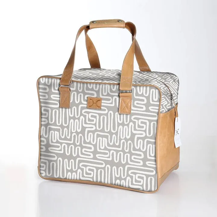 Thandana Laminated Fabric Large Weekender Bag