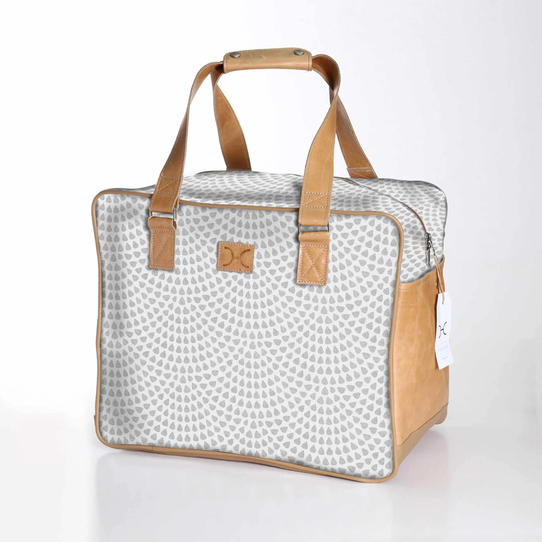 Thandana Laminated Fabric Large Weekender Bag