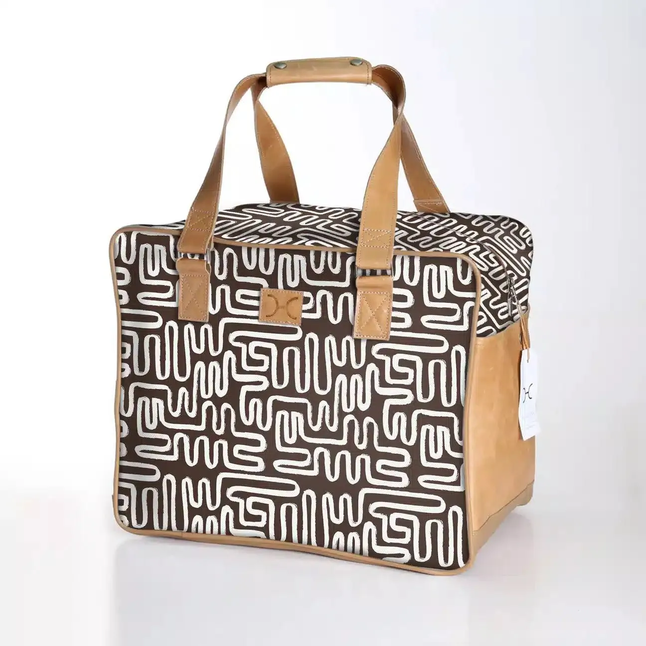 Thandana Laminated Fabric Large Weekender Bag