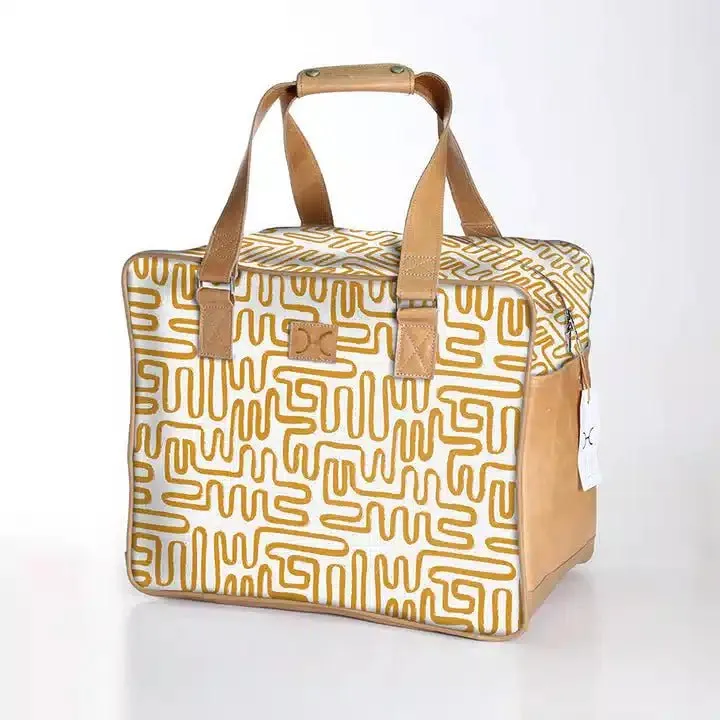 Thandana Laminated Fabric Large Weekender Bag