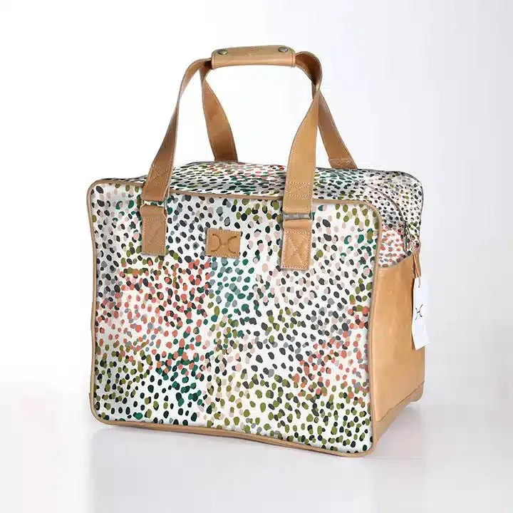 Thandana Laminated Fabric Large Weekender Bag