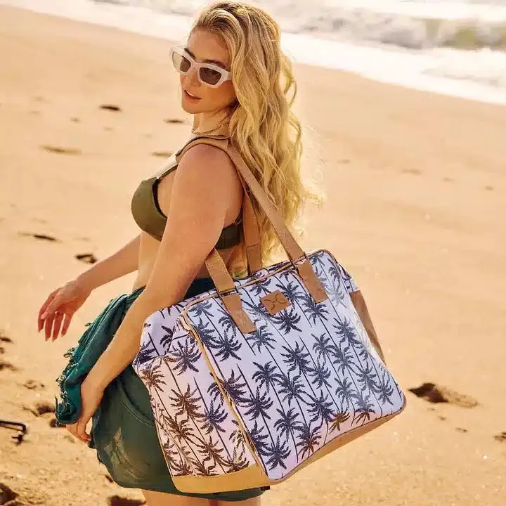 Thandana Laminated Fabric Large Weekender Bag