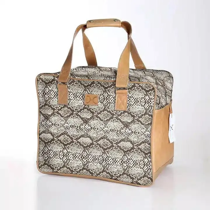 Thandana Laminated Fabric Large Weekender Bag