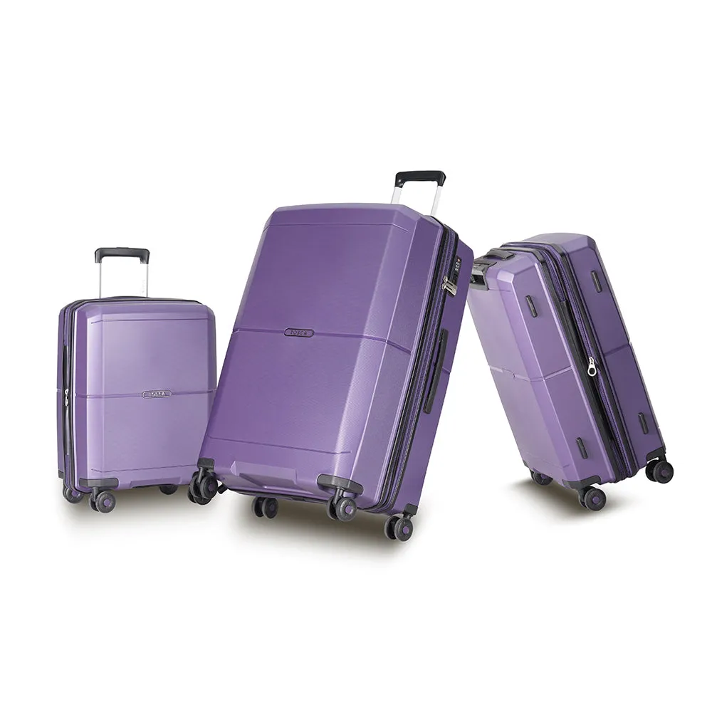 Tosca - Globetrotter Set of 3 Suitcases (L M S) - Purple