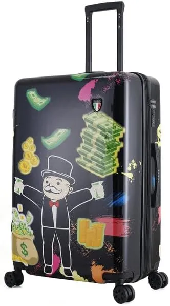 TUCCI Italy Money Man 28” Large Hardside Checked Suitcase