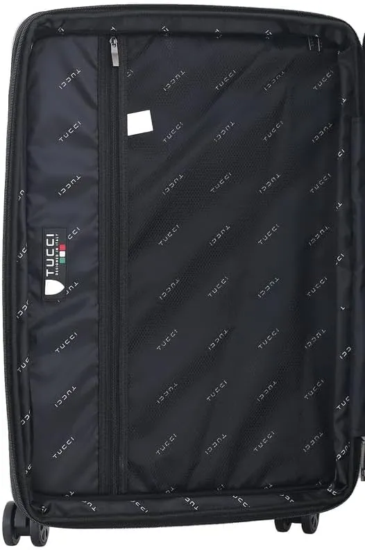 TUCCI Italy Money Man 28” Large Hardside Checked Suitcase