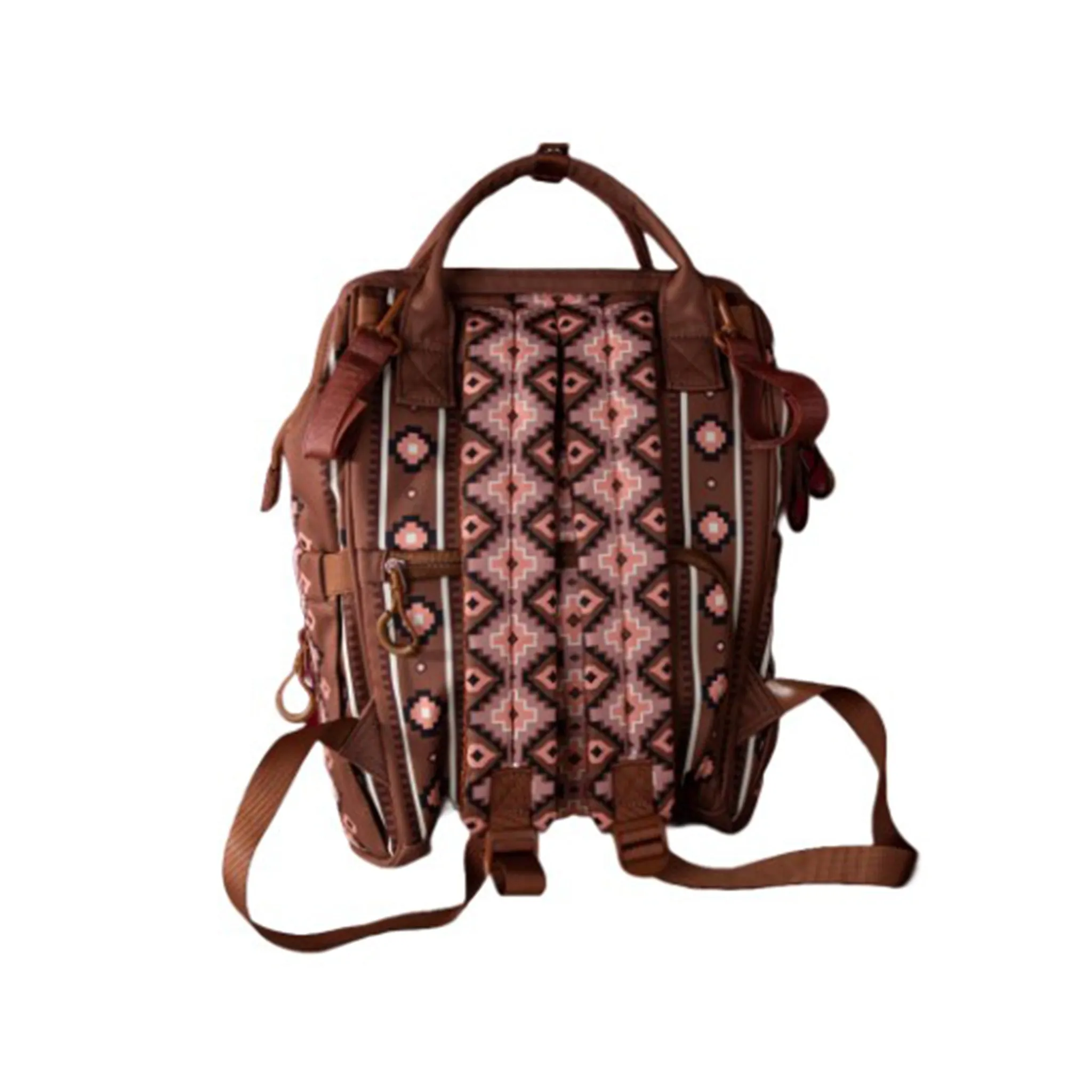 Wrangler Brown Aztec Callie Backpack/Diaper Bag